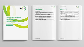 Titelblatt der PtX Lab Analysis "Creating Early Demand for CCU Chemicals"