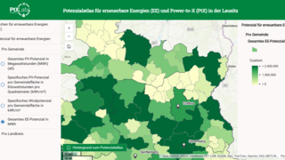 A section of an interactive map.