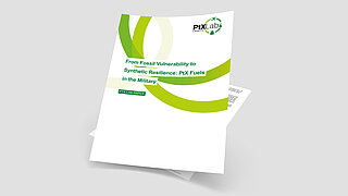 Cover page of the PtX Lab Paper “From Fossil Vulnerability to Synthetic Resilience : PtX Fuels in the Military”.