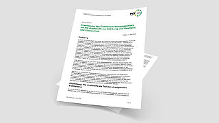 Titelblatt der PtX Lab Position mit dem Titel "Erweiterung des Erdölbevorratungsgesetzes um PtL-Kraftstoffe zur Stärkung von Resilienz  und Klimaschutz".