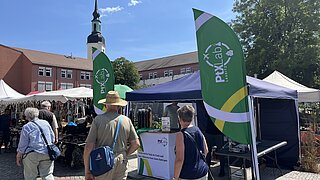 Stand of the PtX Lab Lausitz in Lübbenau
