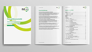 Titelblatt der PtX Lab Analyse "Kurs auf Klimaneutralität".