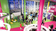 Photo shows the interior of the Cottbus Information, Communication and Media Centre (IKMZ)