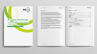 Cover page of the PtX Lab Briefing "Maritime transport on course for climate neutrality".