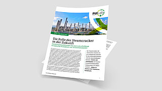 Deckblatt des PtX Lab Briefings mit dem Titel: Die Rolle der Steamcracker in der Zukunft.