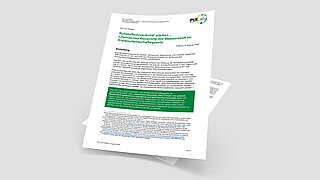 Titelblatt der PtX Lab Position "Rohstoffsouveränität stärken – Chemisches Recycling mit Wasserstoff im Kreislaufwirtschaftsgesetz"