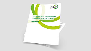 Titelblatt des PtX Lab Paper "Vom fossilen Risiko zur synthetischen Resilienz PtX-Kraftstoffe im Militär".