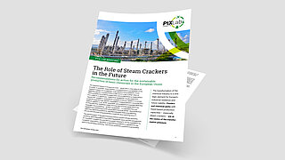 Deckblatt des PtX Lab Briefings mit dem Titel: Die Rolle der Steamcracker in der Zukunft.