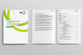 Titelblatt der PtX Lab Analyse "Kurs auf Klimaneutralität".